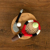 Felt Tennis Racket, Golf Club & Sports Visor Set for Newborn Photography Props, Baby Sports Toys, Baby Shower Gift