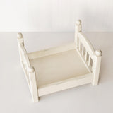 2-in-1 Stackable Newborn Bunk Bed for Twin Photography, Wooden Baby Bed Photo Prop, Newborn Photography Furniture, Twin Newborn Props