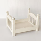 2-in-1 Stackable Newborn Bunk Bed for Twin Photography, Wooden Baby Bed Photo Prop, Newborn Photography Furniture, Twin Newborn Props