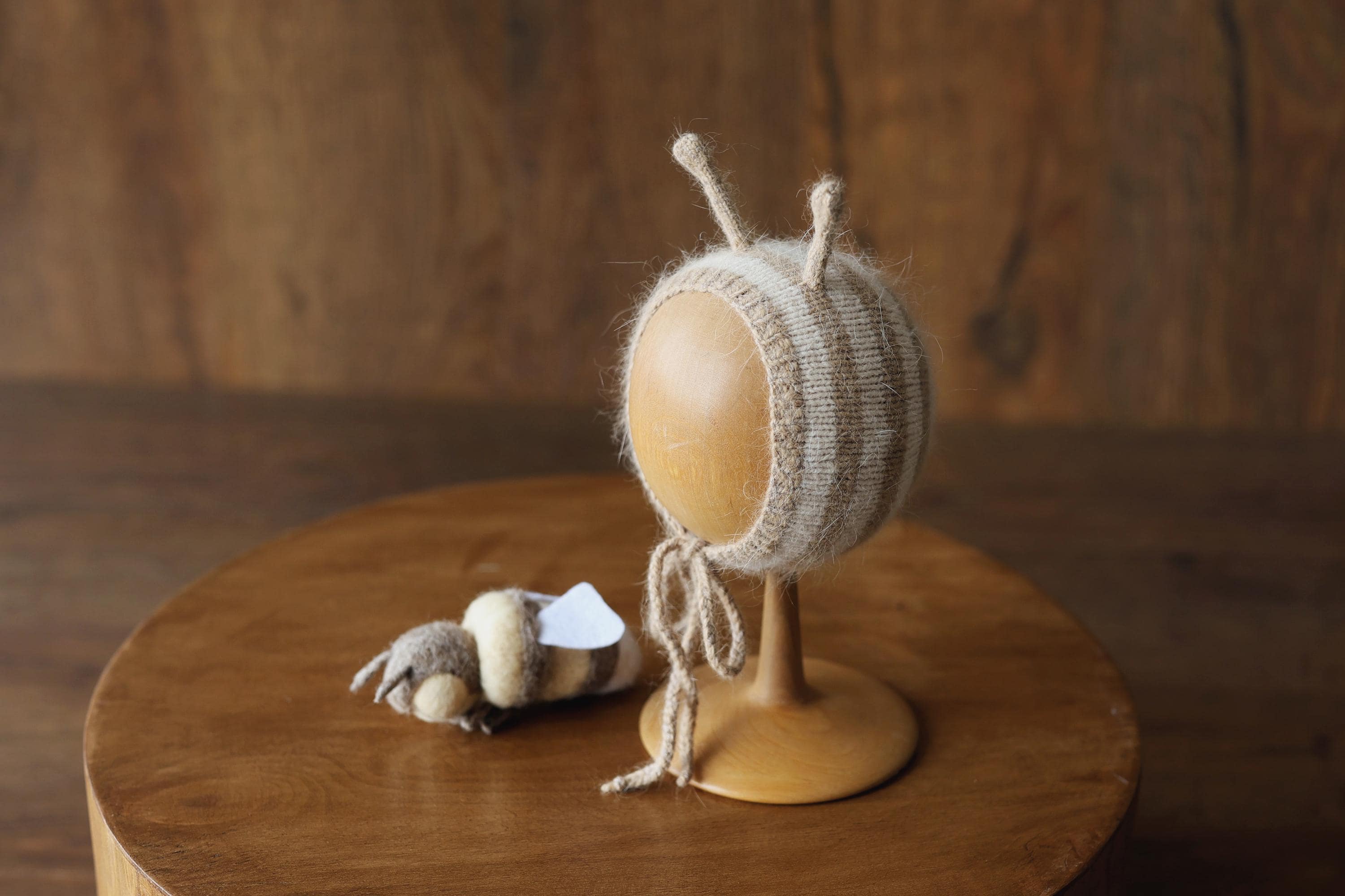 Newborn Honey Bee Costume, Striped Footed Romper with Bee Bonnet, Wings & Toy, Newborn Photography Outfit, Baby Halloween Bumblebee Outfit