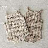 Organic Cotton Newborn Knit Outfit, Baby Knitted Romper with Bonnet and Socks, Unisex Newborn Photography Outfit, Baby Shower Gift
