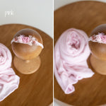 Newborn Floral Headbands for Photography, Matching Super Stretch Posing Fabric Wrap Collection, Baby Girl Flower Tiebacks Newborn Props