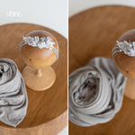 Newborn Floral Headbands for Photography, Matching Super Stretch Posing Fabric Wrap Collection, Baby Girl Flower Tiebacks Newborn Props