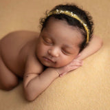 Soft Mohair Beaded Newborn Headband