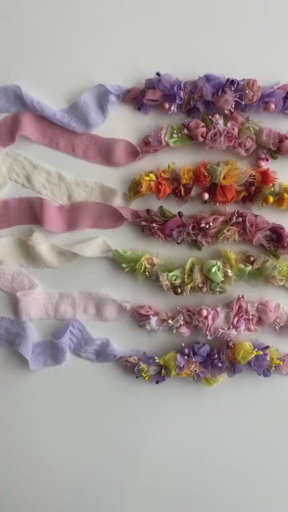 Newborn Flower Crown, Newborn Girl Headband, Newborn Photography Props, Flower Newborn Headband for Girl, Newborn Photography Headband