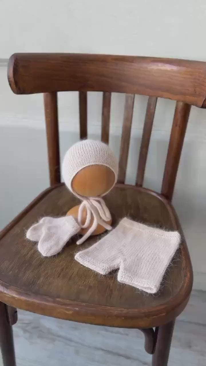 Newborn Knitted Outfit, Unisex Baby Clothing Knitted, Newborn Photography props, Newborn boy coming home outfit, Newborn Knit Overall Boy