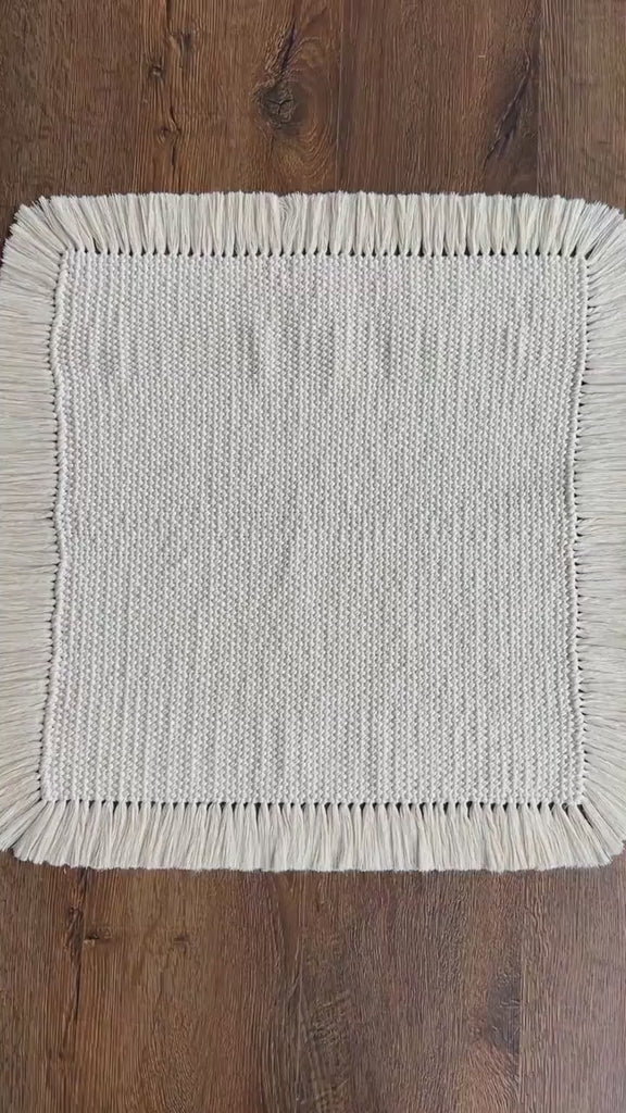 Boho Style Macrame Rug for Newborn Photography props, Macrame Newborn Props, Newborn Knitted Macrame Blanket, Natural Macrame Jute Rug