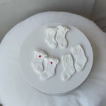 Angora Wool Baby Stockings – Knit Socks for Newborn Girls in Different Designs