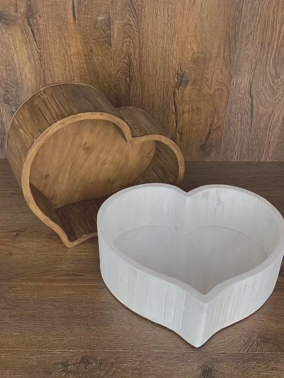 Newborn Wood Heart Bowl, Newborn Heart Shaped Bowl, Wood Found Sitter Posing Bowl, Newborn Basket Props, Wooden Newborn Photography Props