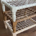 Newborn Photography Bed with Rope, Newborn Wooden Chair Photo Props, Newborn Rustic Bed, Newborn Photography props, Newborn Rope Bed Wood