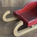 Rustic Wooden Baby Sleigh – Christmas Photo Prop for Newborn Photography, Christmas Newborn Wooden Sled, Christmas Newborn Photo Props