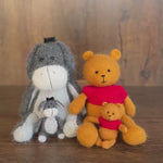 Baby Crochet Teddy Bear Birthday Gift Cartoon Characters, Newborn Photography props, Newborn Knitted Teddy Bear Toy, Baby Donkey Cartoon Toy