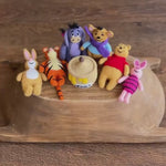 Newborn Teddy Bear Felted Photo Props, Newborn Felted Tiger Toy for Photography, Newborn Felted Honey Pot, Newborn Photography Props