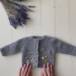 Baby Knit Outfit Embroidered, Newborn coming home outfit for Girl, Hand Embroidered Knit Romper, Cardigan Set Baby Outfit, Newborn Knit Prop