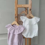 Baby Girl Linen Romper, Baby Linen Outfit for Girl, Girl Linen Boho Dress, Newborn Girl Coming Home outfit, Newborn Photography Outfit Girl