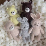 Newborn Knitted Bear Photography Props, Newborn Knit Rabbit Toy, Baby Bear Crochet Toy,Newborn Photography Prop, Knit Newborn Teddy Bear Toy