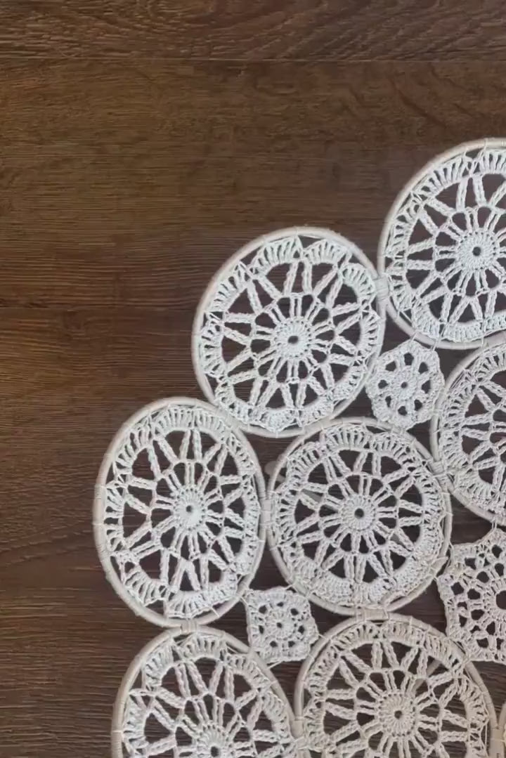 Newborn Macrame Basket in Boho Style Decor, Newborn Crochet Bowl, Newborn Photography Prop Boho,  Newborn Basket Prop, Macrame Photo Prop