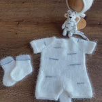 Tiger Newborn Knitted Outfit,Newborn Tiger Outfit,Newborn Photography props,Baby Tiger Costume,Newborn Felted Tiger Toy,Tiger Bonnet and Toy