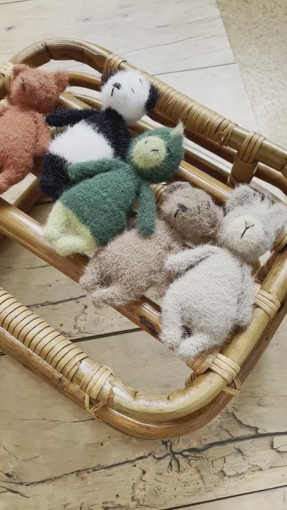 Newborn Knitted Teddy Bear and Bunny Photography Props, Baby Bear Crochet Toy, Newborn Photography Prop, Newborn Knitted Toy Bunny and Bear