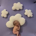 Curly Fur Cloud Pillow for Baby Room Decor, Newborn Cloud Pillow Props for Newborn Photography Props Set, Newborn Posing Pillow Props