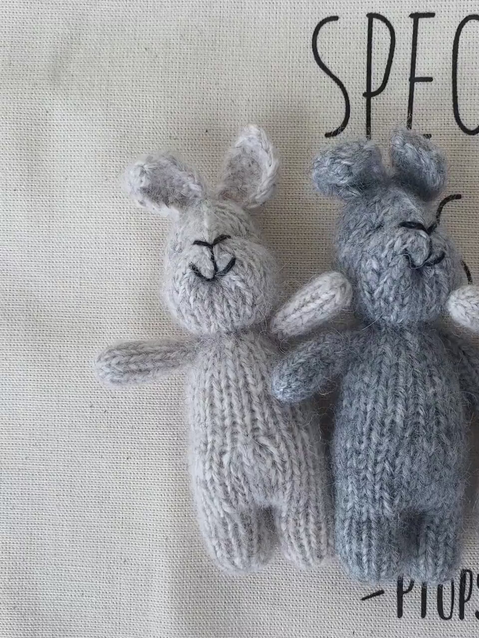 Newborn Knitted Teddy Bear Photography Props, Newborn Bunny Photo Toy, Small Hand-knitted Toy,Baby Crochet Bear Toy,Newborn Photography Prop