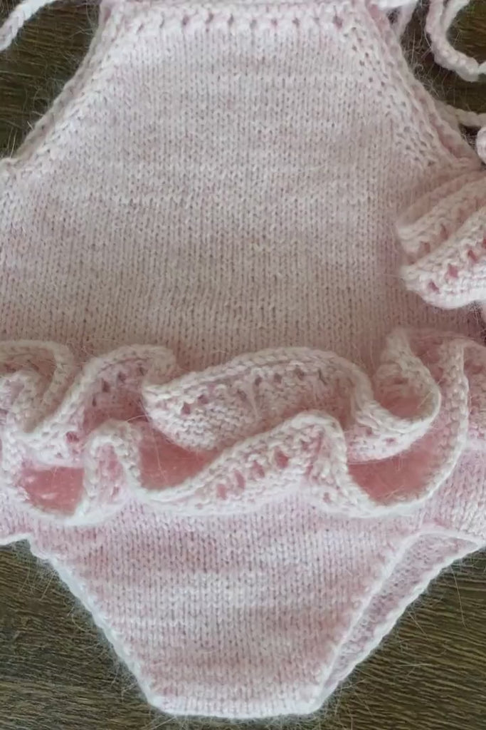 Newborn Girl Knitted Romper and Headband, Newborn Romper Girl,Newborn Girl Outfit,Newborn Photography Props,Newborn Knitted Outfit Baby Girl