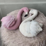 Newborn Flamingo Posing Toy, Newborn Animal Posing Pillow for Newborn Photography props, Newborn Stuffed Animal Pillow, White Swan Pillow