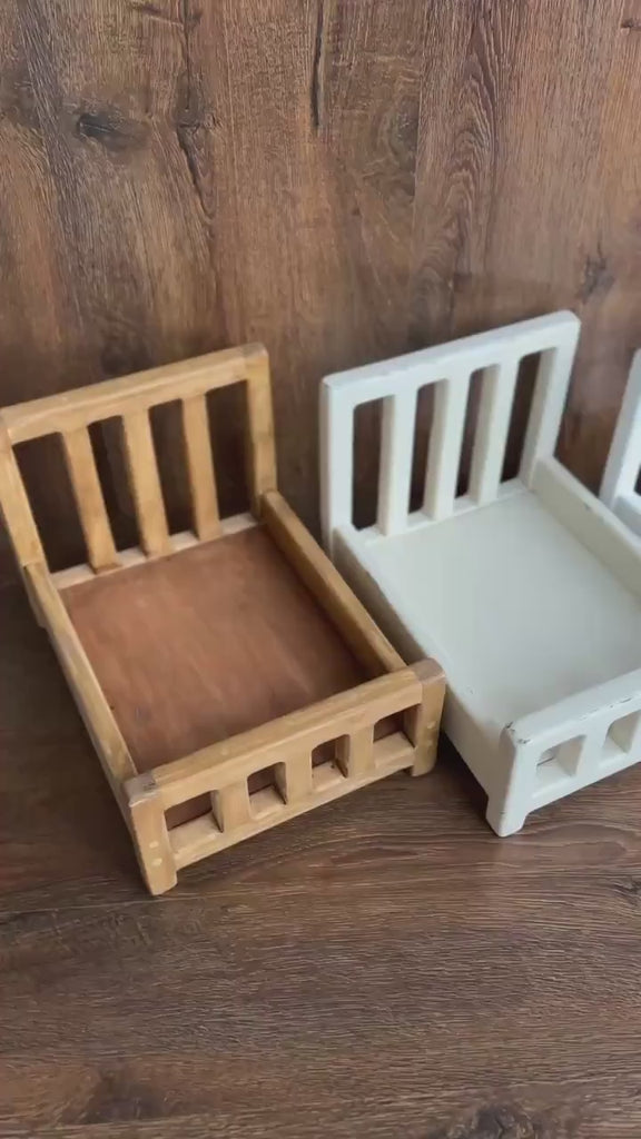 Newborn Photography Bed, Real Wood Newborn Bed Prop, Newborn Photography Props, Newborn Wooden Bed, Newborn Photo Prop, Newborn Chair Prop